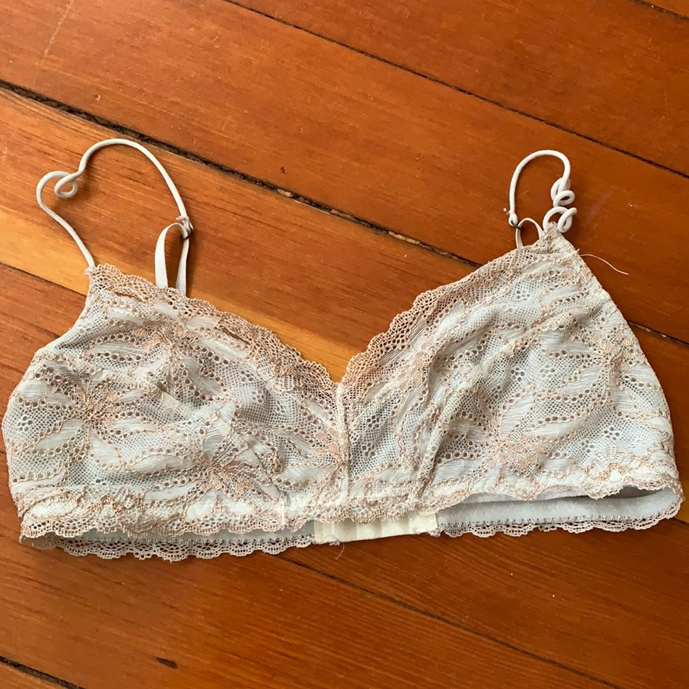 gold lace bralette